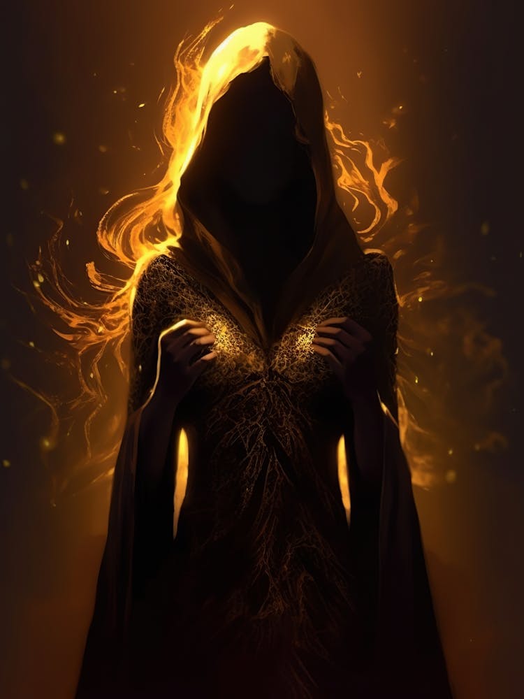 Witch In Flames 1