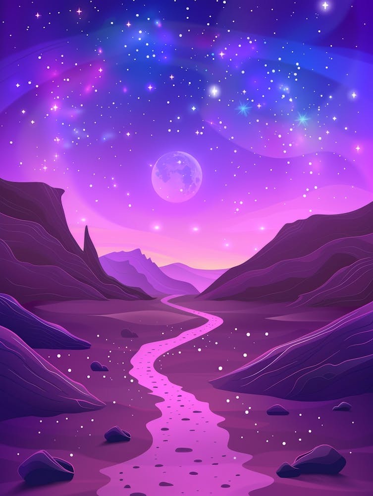 Landscape With A River And Stars
