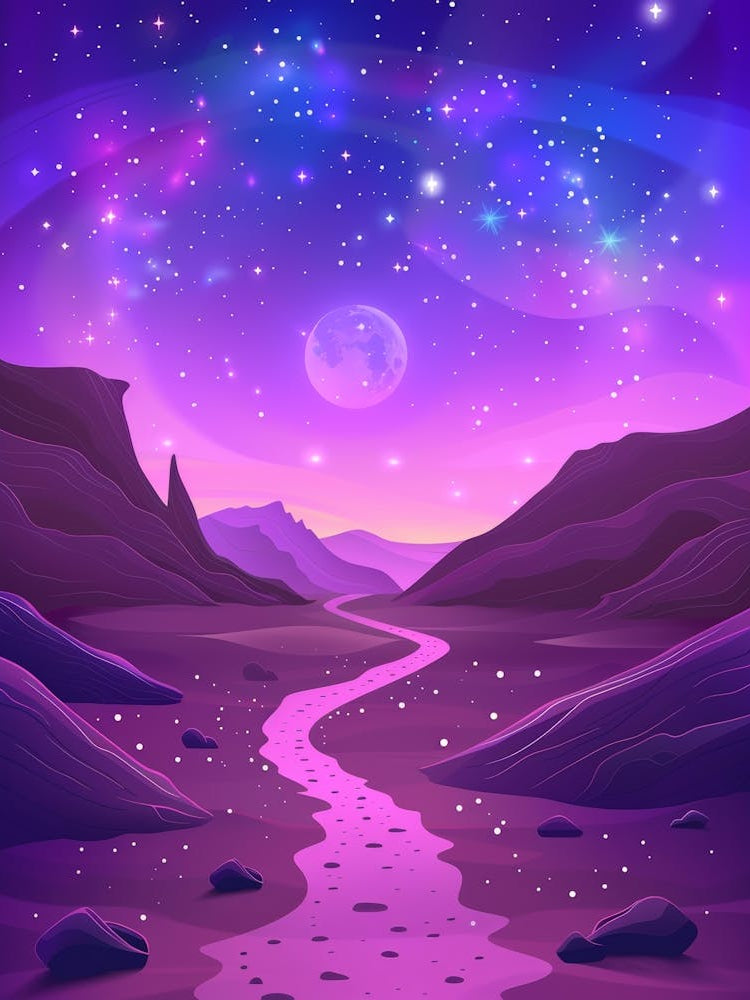 Landscape With A River And Stars