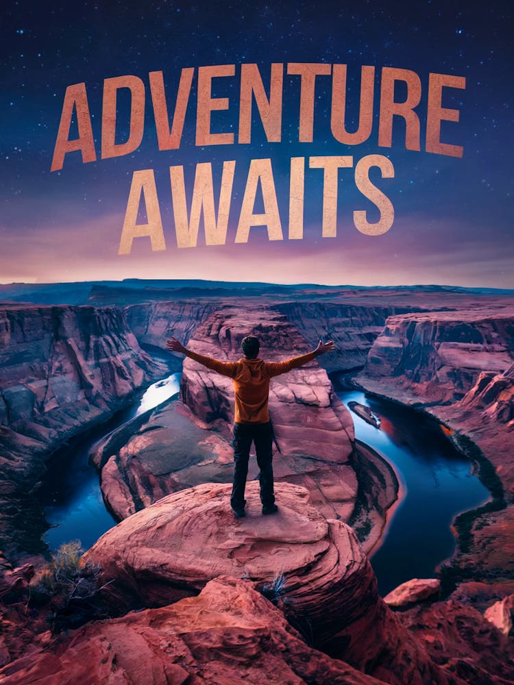 Inspirational Poster: Adventure Awaits