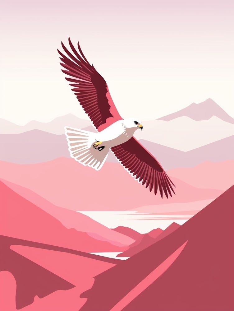Minimalistische Falke 1 Illustration