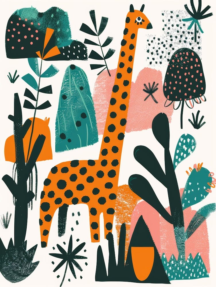 Giraffes In The Jungle 2