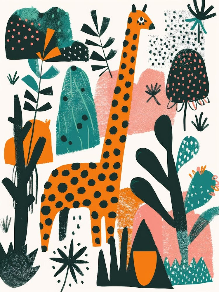 Giraffes In The Jungle 2