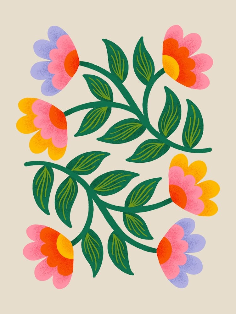 Symmetrical Flowers 1