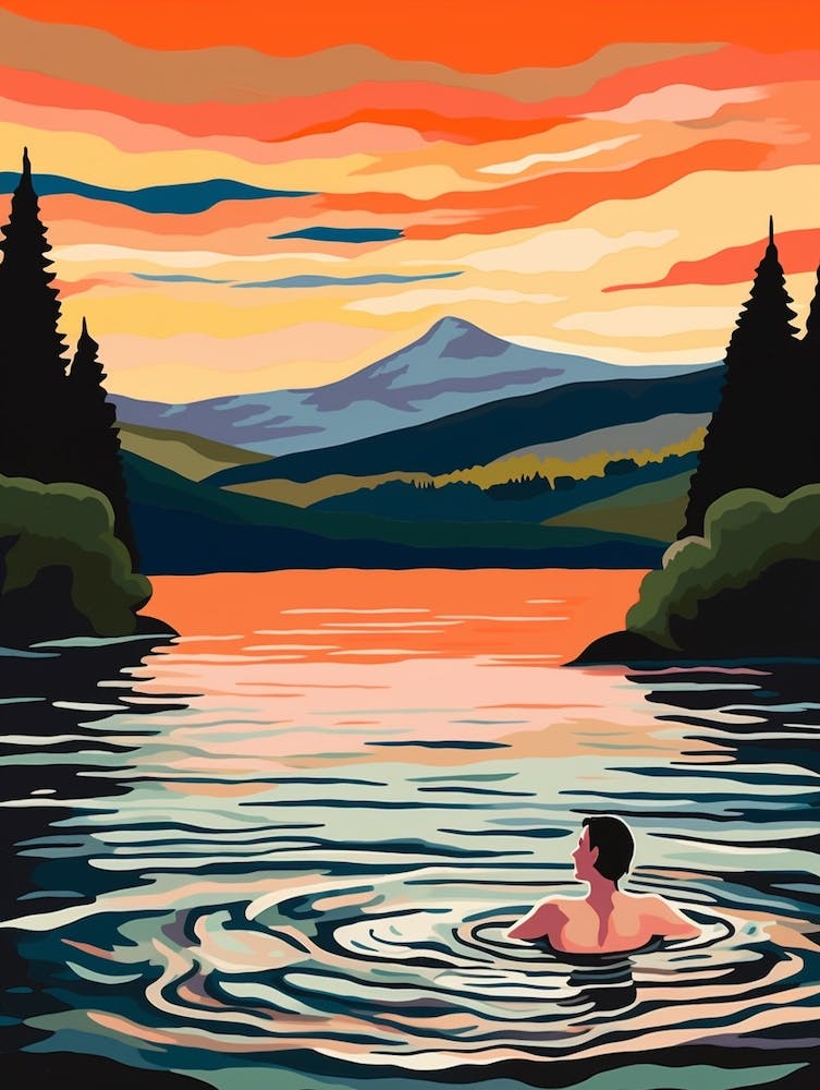 Wild Swimming At Loch Morlich Scotland 3