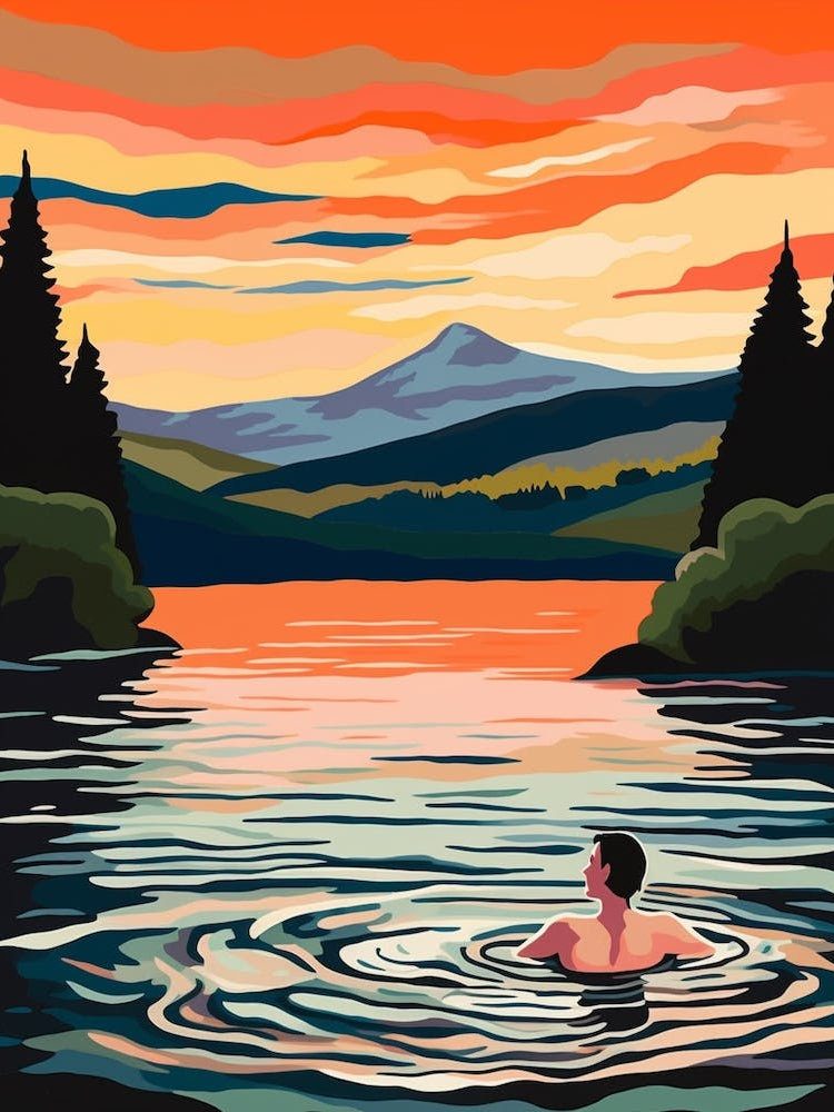 Wild Swimming At Loch Morlich Scotland 3