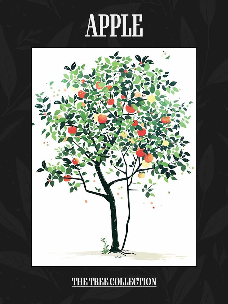 Apple Tree Pixel Illustration 4 Poster