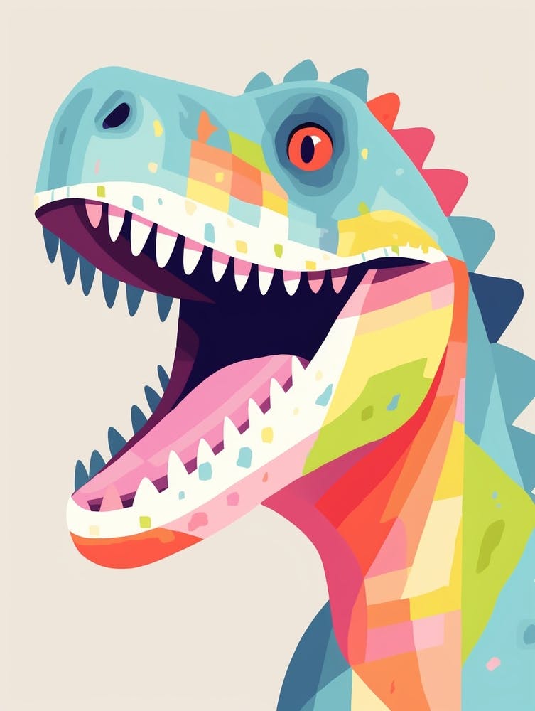 Colourful Dinosaur Majungasaurus 3