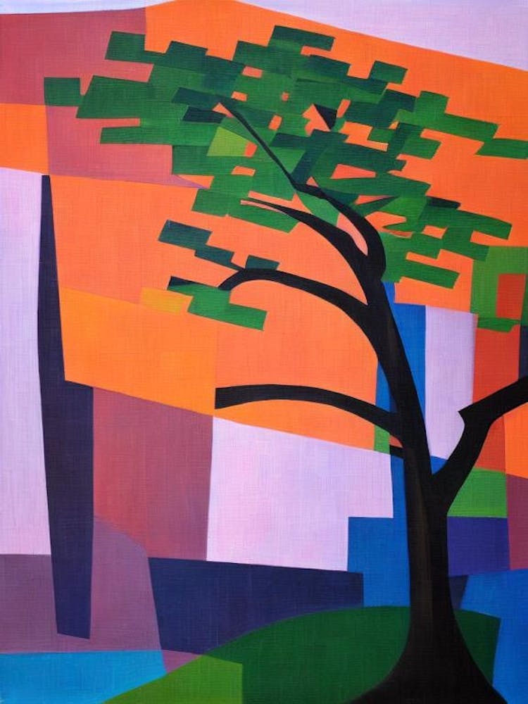 Chinese Elm Tree Cubist