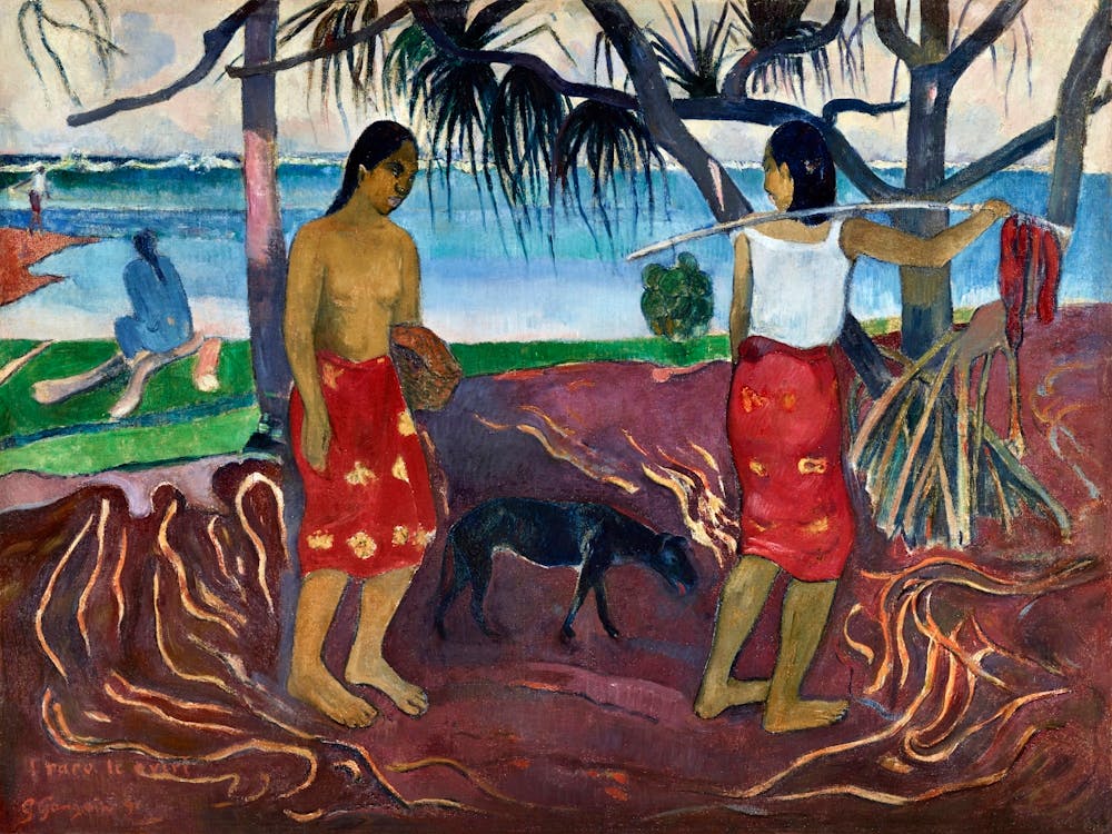 Under The Pandanus (1892), Paul Gauguin