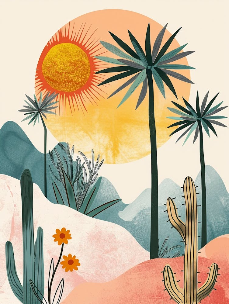 A Beautiful Illustration of Boho style 28