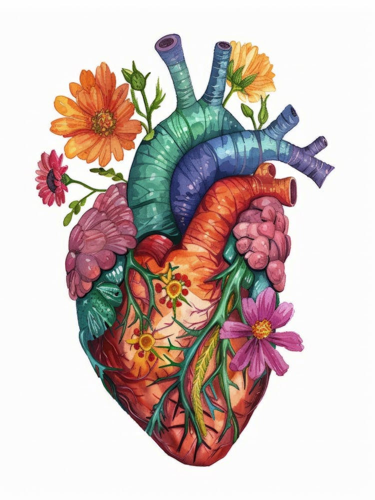 Heart With Flowers 2