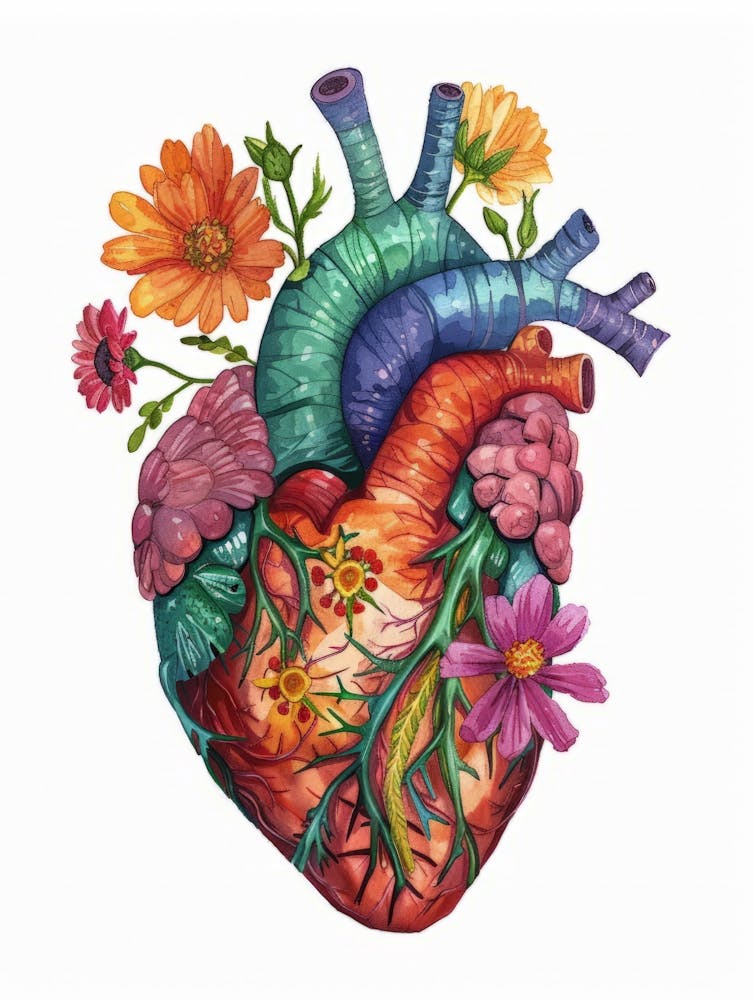 Heart With Flowers 2