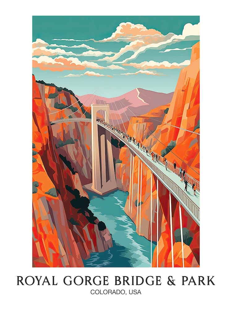 Royal Gorge Bridge & Park, Colorado, Usa Colourful 3