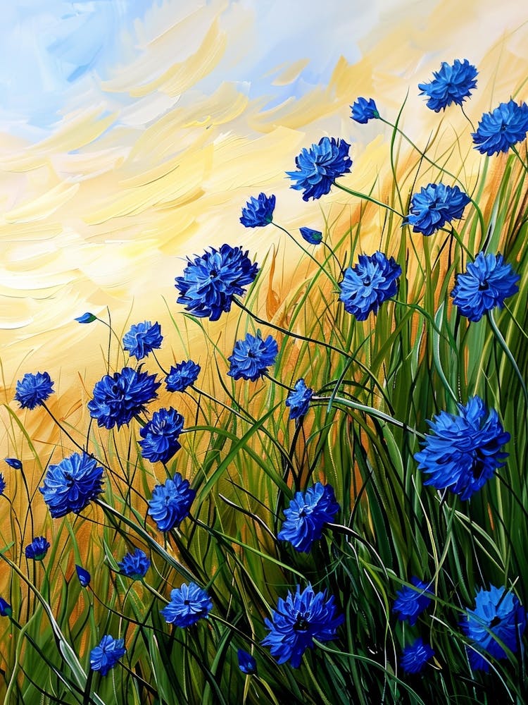 Blue Cornflowers 8