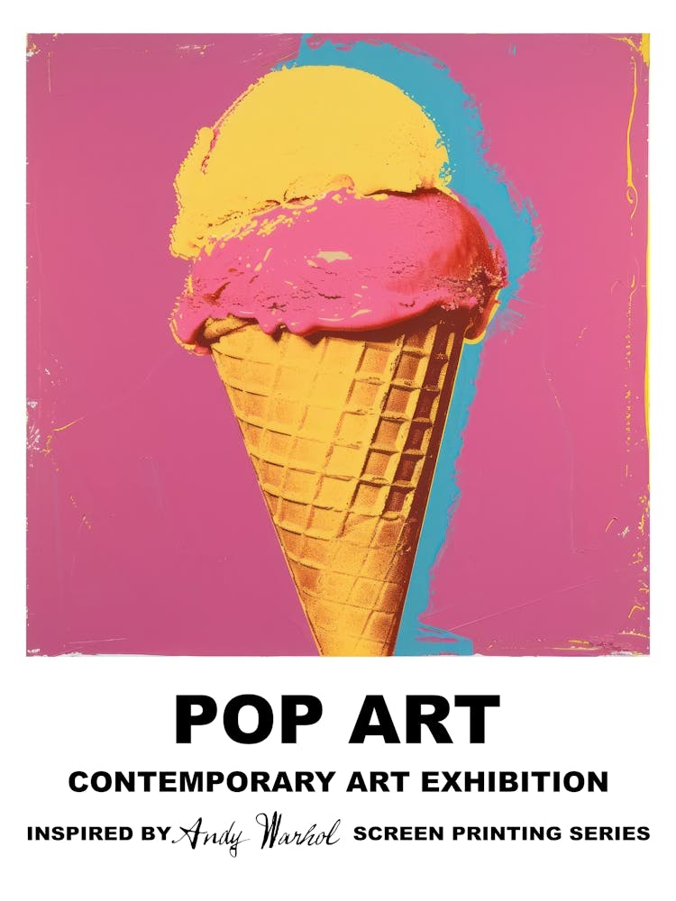 Poster Ice Cream Cone Pop Art 1