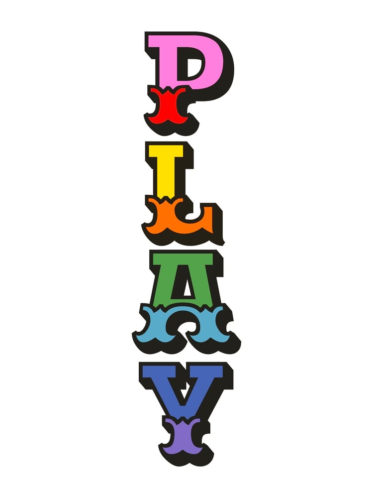 Play Word Art Rainbow Colours