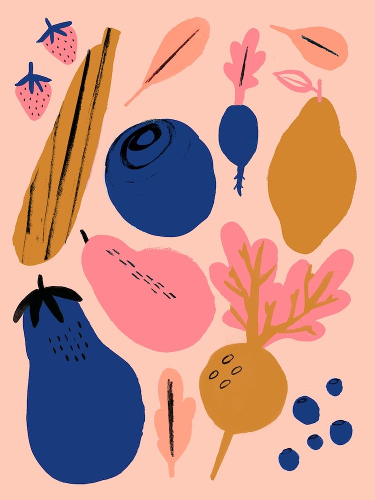 Fruit n Veg Print