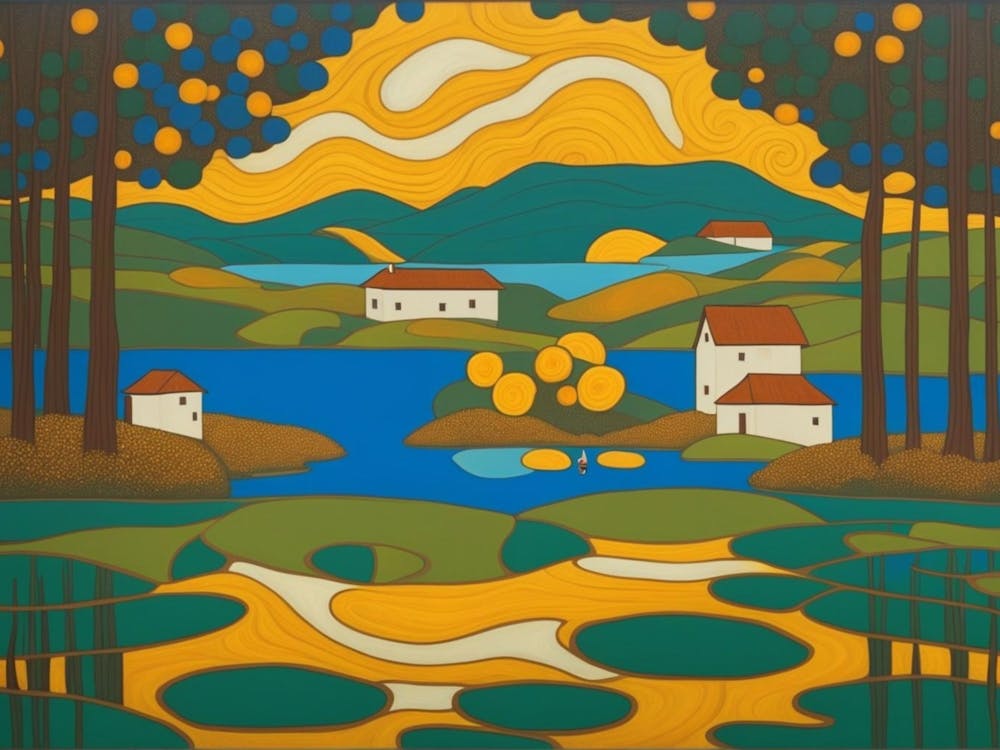 Landscape With Houses
