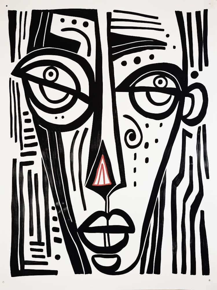 Circle Geometric Face 6