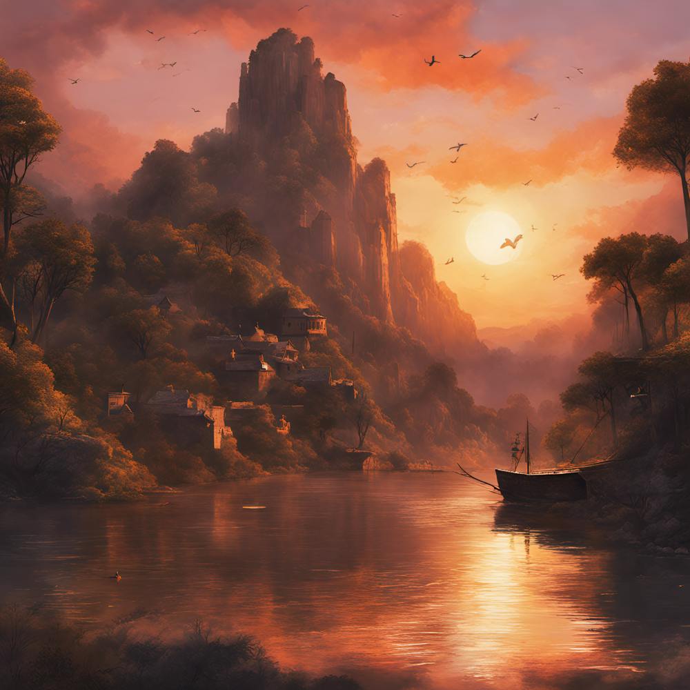 0 The Most Beautiful Sunset Esrgan V1 X2plus