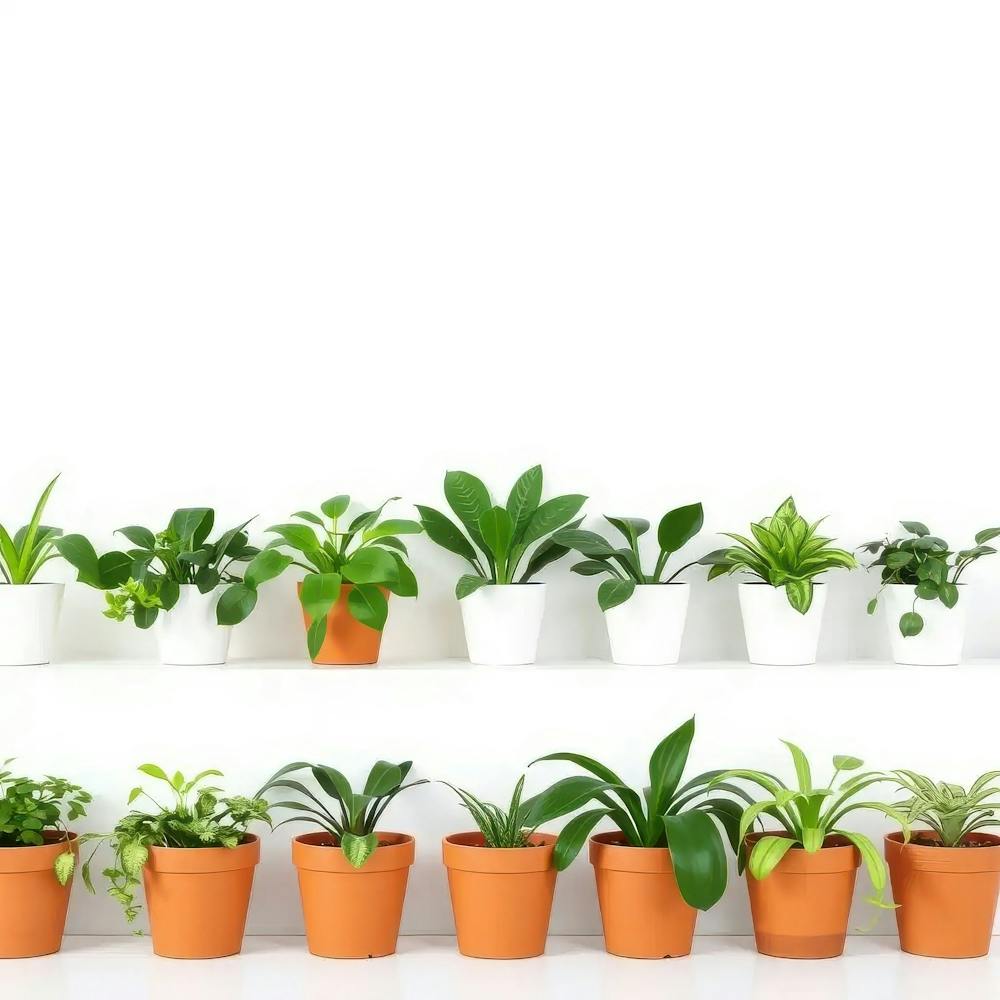 Row Of Potted Plants
