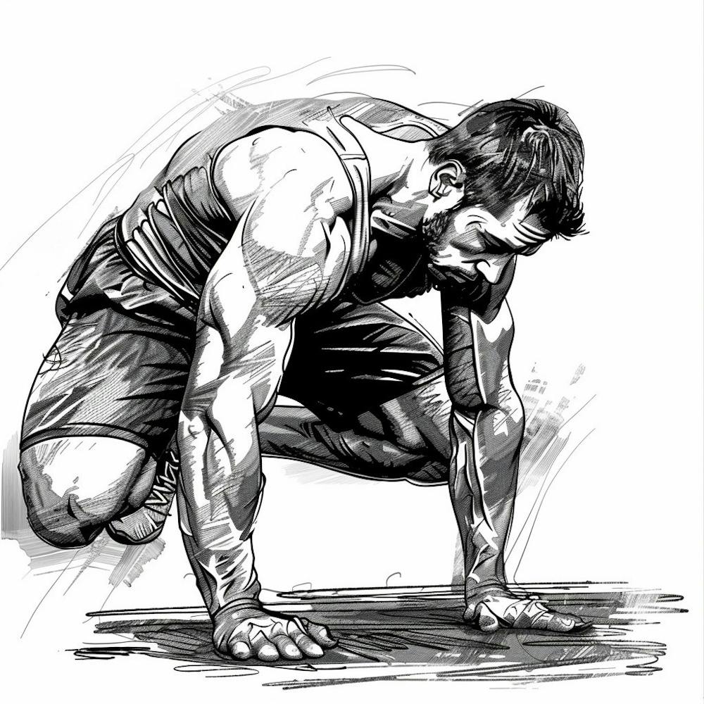 Man Doing Push Ups