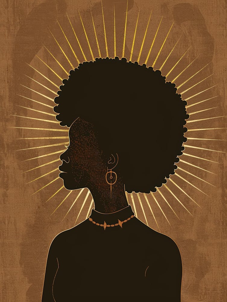 Woman With Afro