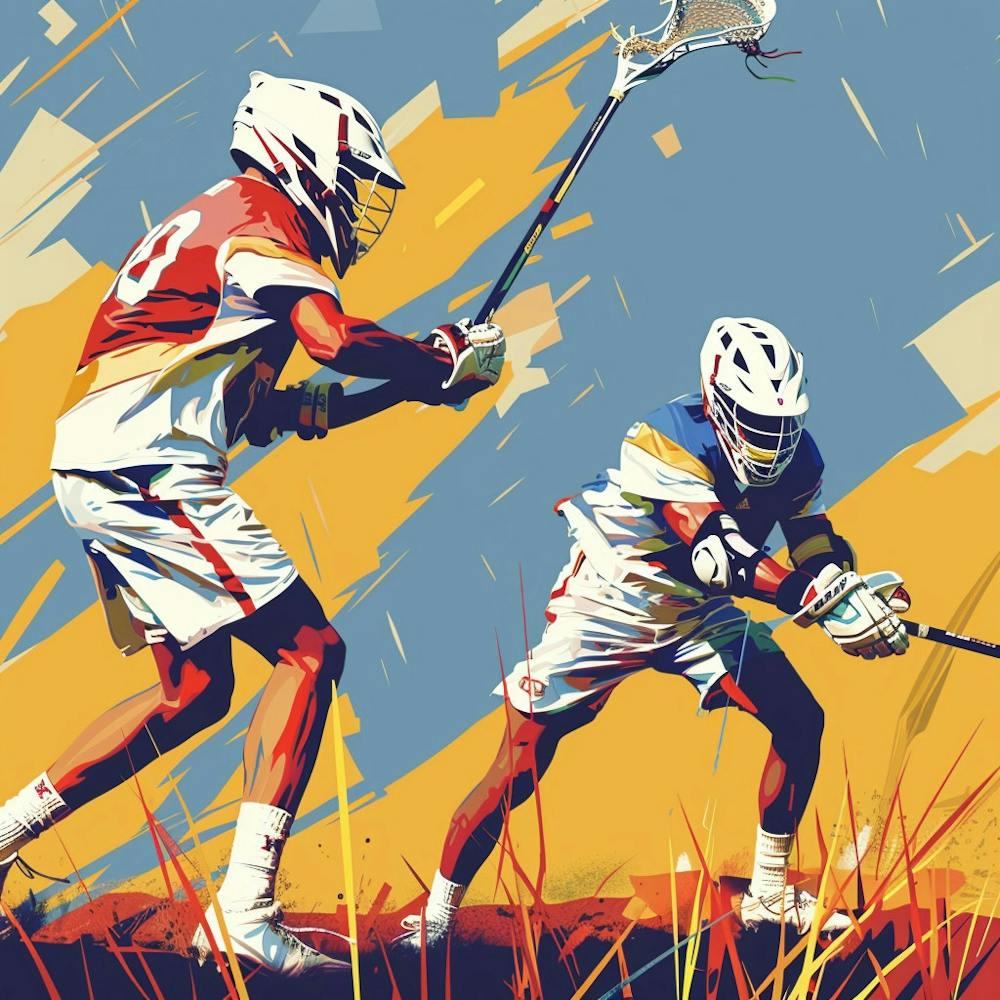 Lacrosse Players In Action