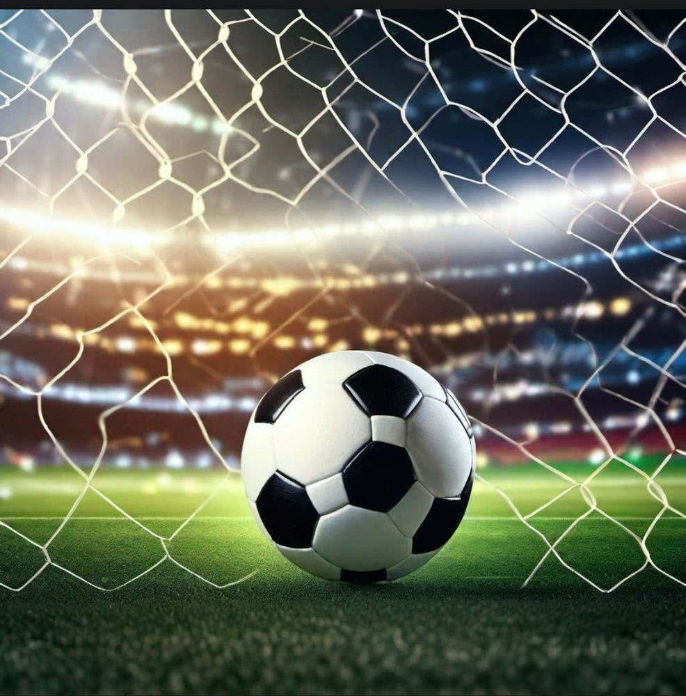 Soccer Ball In The Goal
