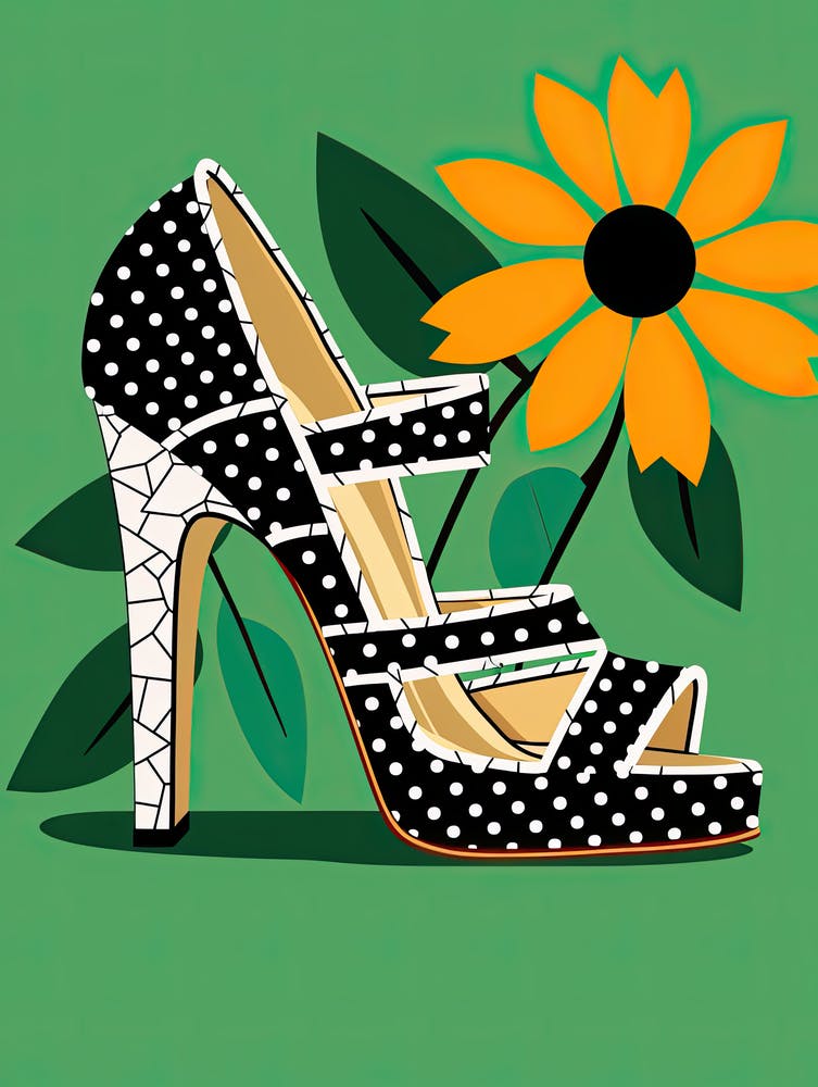 Footwear Fusion for Women: Floral Bliss