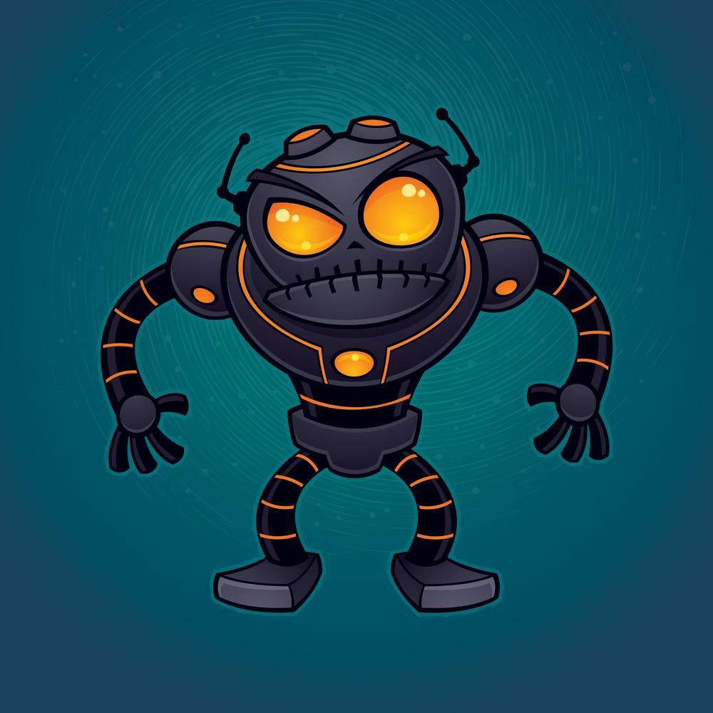 Wütender Roboter