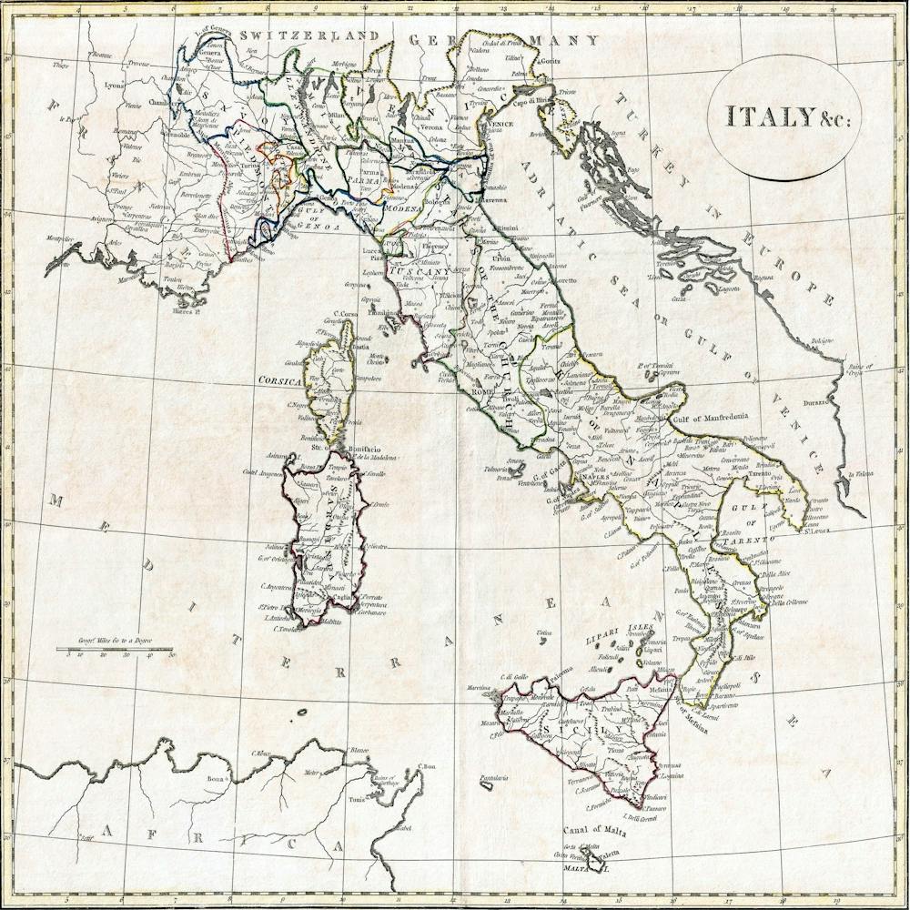 Map Of Italy