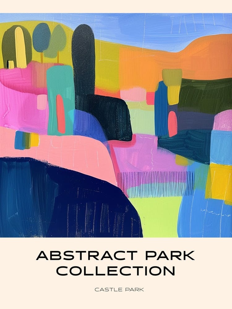 Abstract Park Collection Poster Castle Park Bristol 2