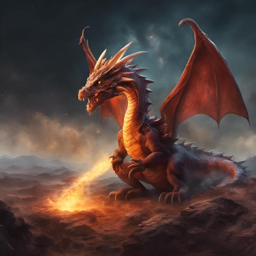 Dragon With Fire