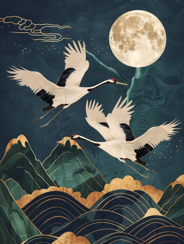 Cranes In Flight 6