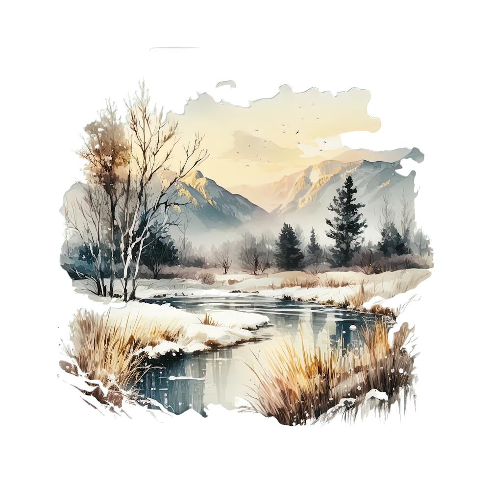 Winter Landscape Painting 2