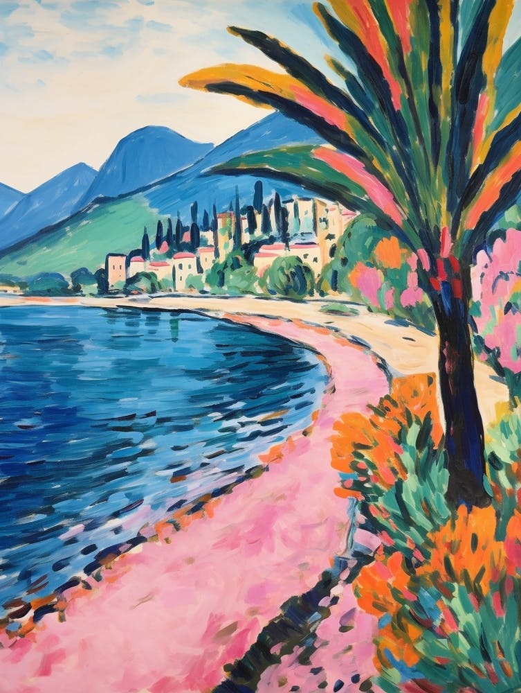 Lake Como Italy 8 Fauvist Painting