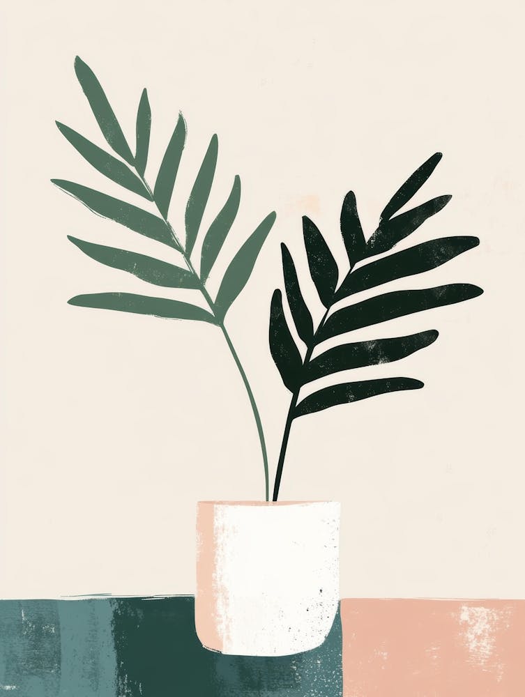 Deux plantes en pot