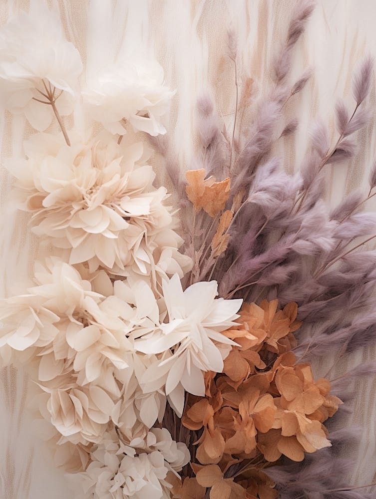Boho Dried Flowers Lilac 4