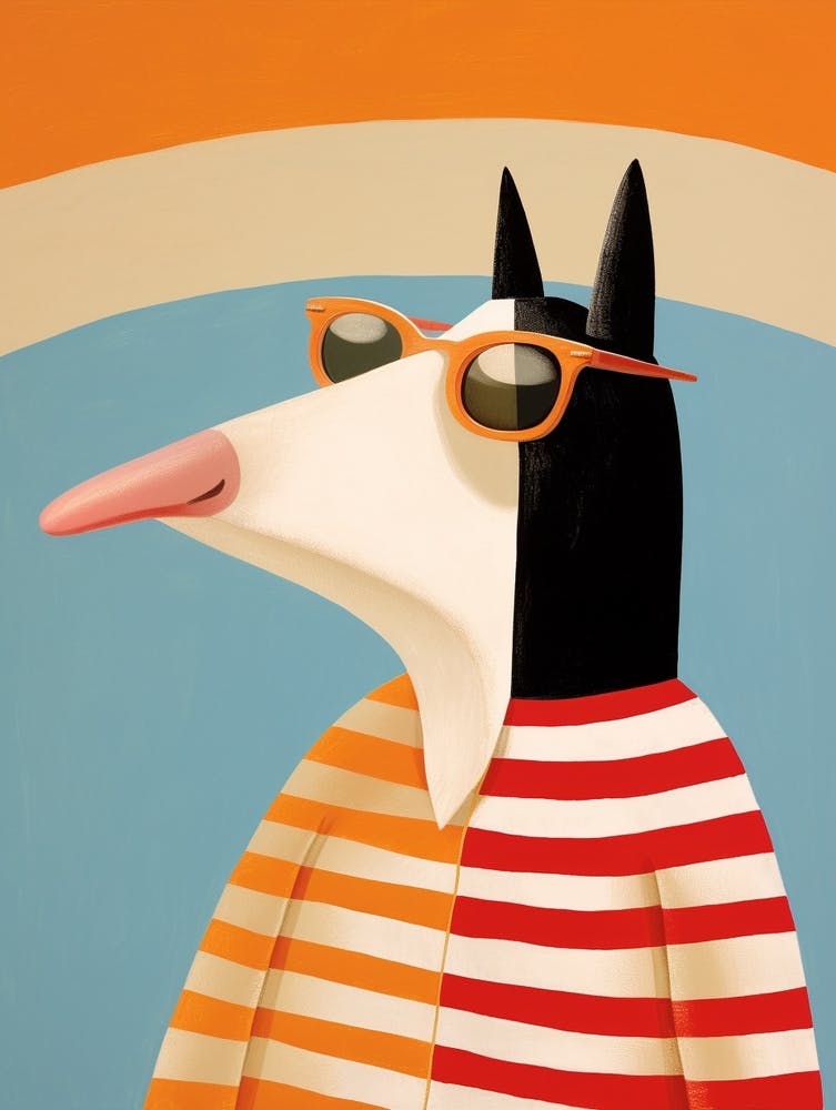 Little Anteater Wearing Sunglasses