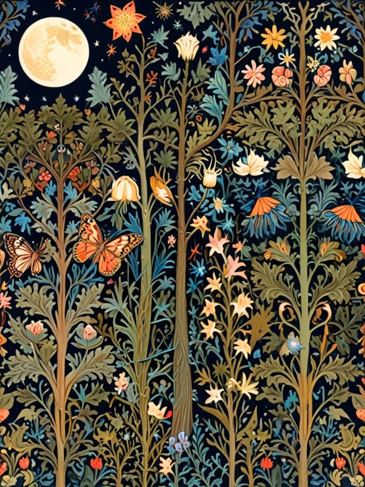 William Morris Moonlight In The Forest 211