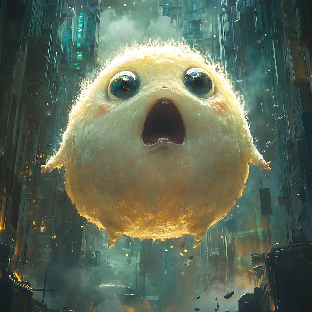 Astonished Alien in Futuristic Scene 11