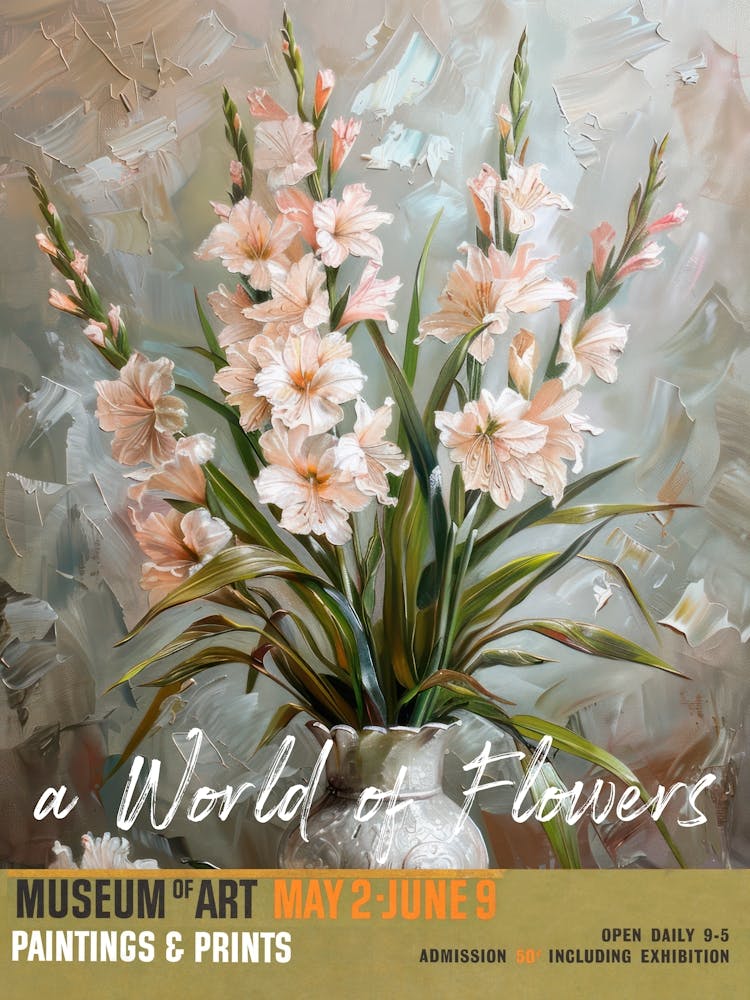 A World Of Flowers, Van Gogh Exhibition Gladiolus 1