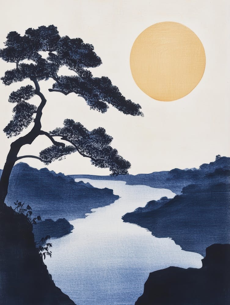 Sunrise Over A Lake 1