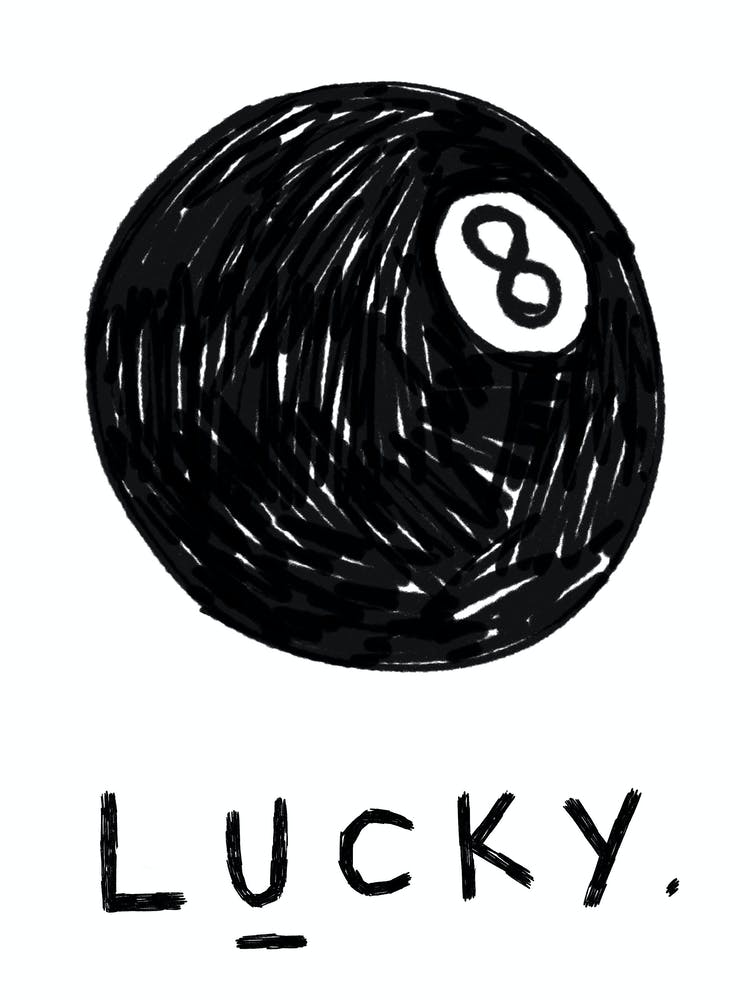 Lucky 8-Ball Wall