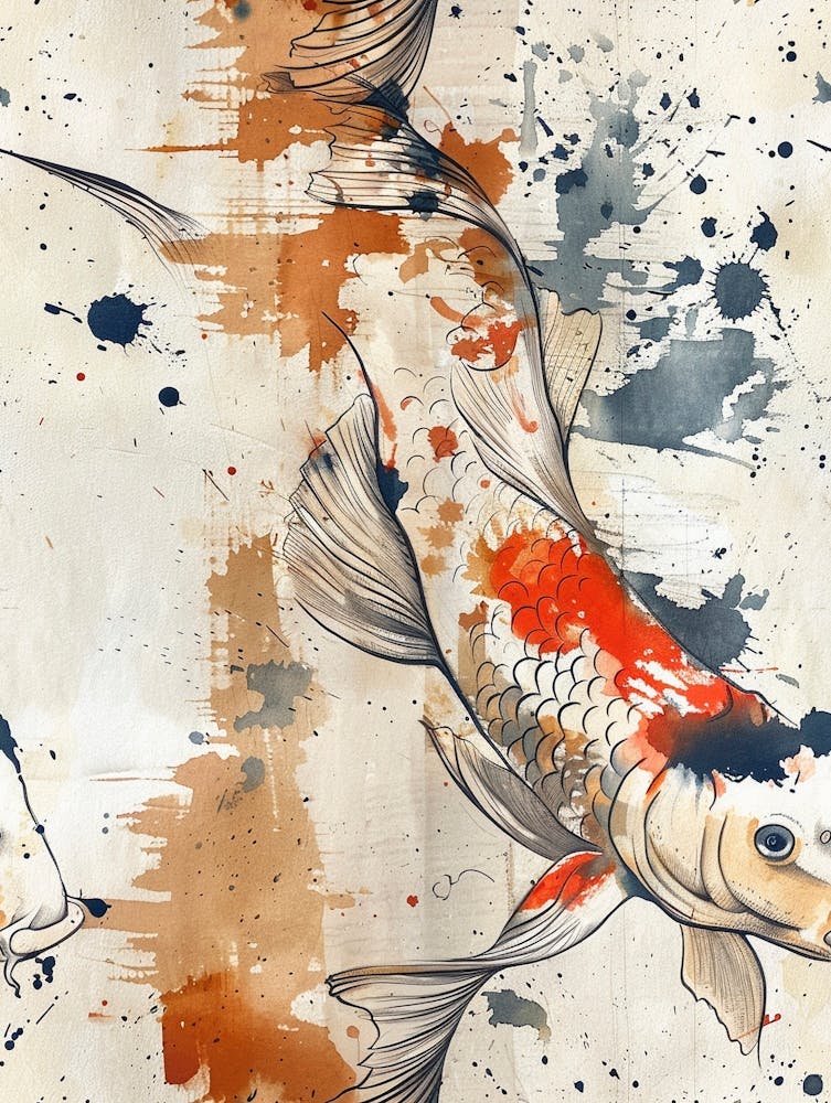 Watercolor Koi 21