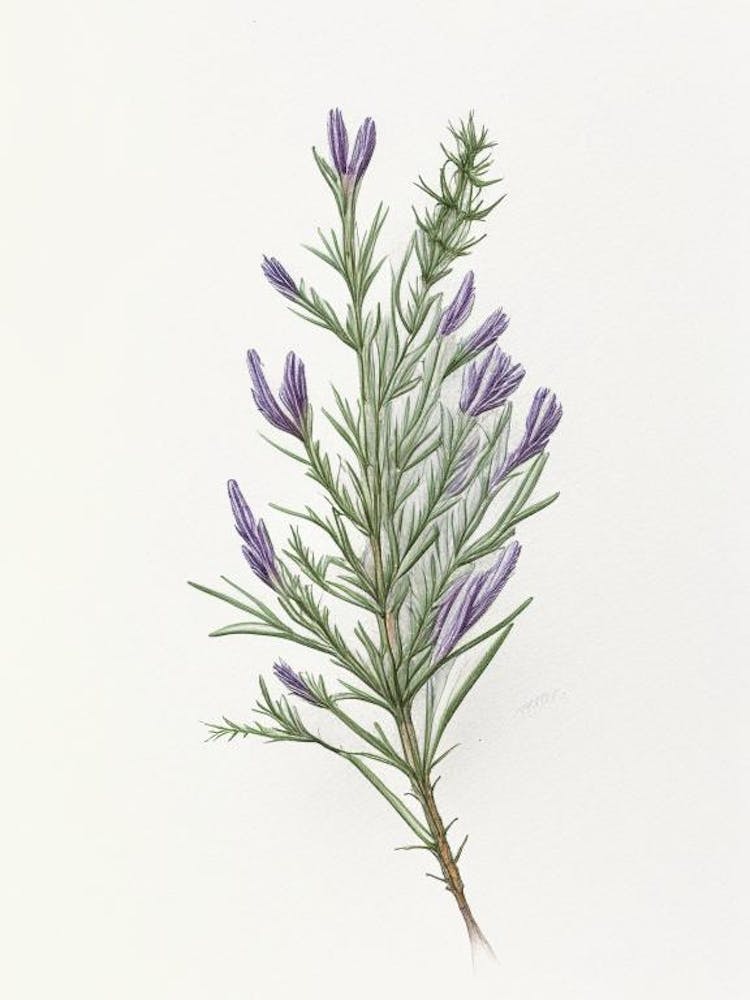 Rosemary Herb Pencil Colour