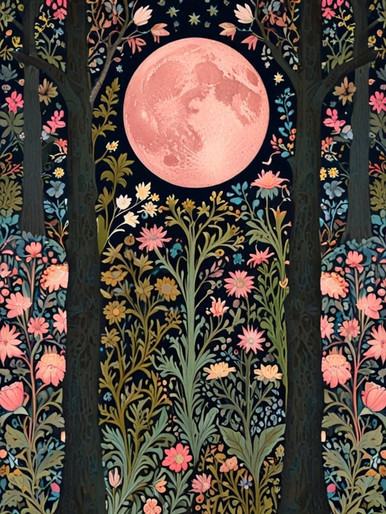 William Morris Full Moon In The Forest 22