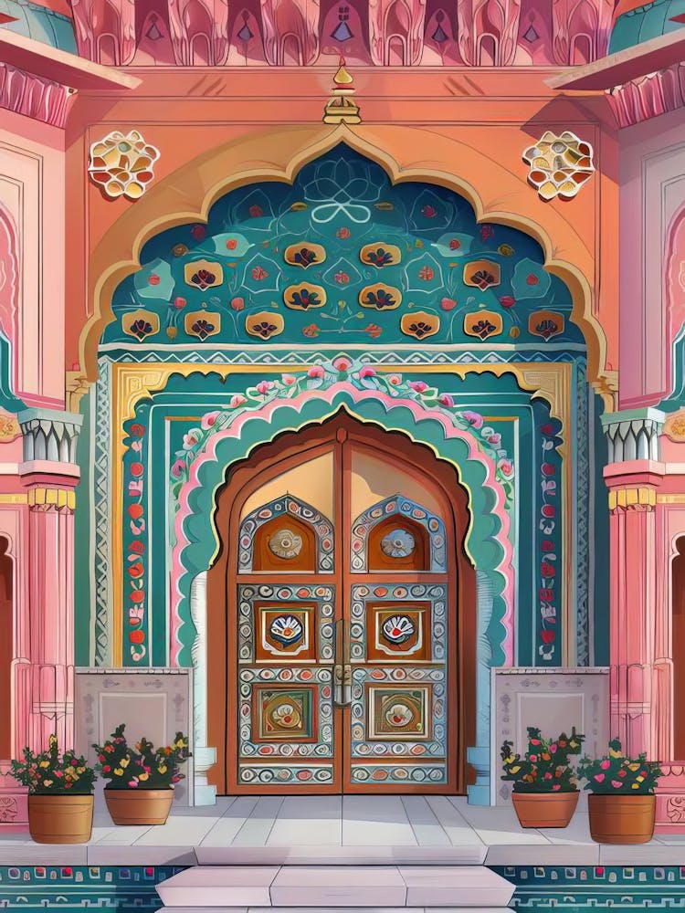 India Print India Illustration Jaipur Print Jaipur Poster India Travel Poster India Painting India Gift Travel Gallery